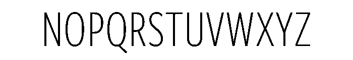 Freight Sans Compressed Light Font UPPERCASE