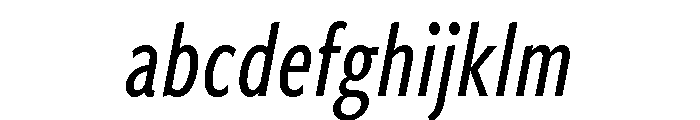 Freight Sans Compressed Medium Italic FONT