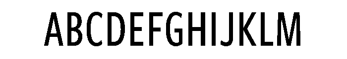 Freight Sans Compressed Medium Font UPPERCASE