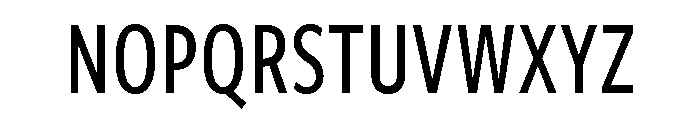 Freight Sans Compressed Medium Font UPPERCASE