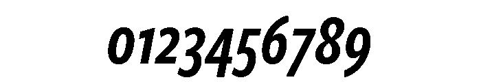 Freight Sans Compressed Semi Bold Italic Font OTHER CHARS