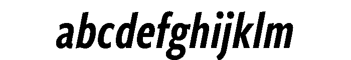 Freight Sans Compressed Semi Bold Italic FONT