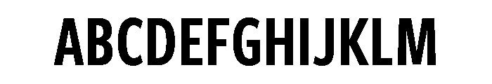 Freight Sans Compressed Semi Bold Font UPPERCASE