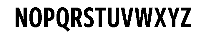 Freight Sans Compressed Semi Bold Font UPPERCASE