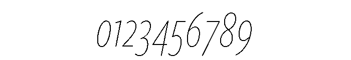 Freight Sans Compressed Thin Italic Font OTHER CHARS