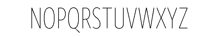 Freight Sans Compressed Thin Font UPPERCASE