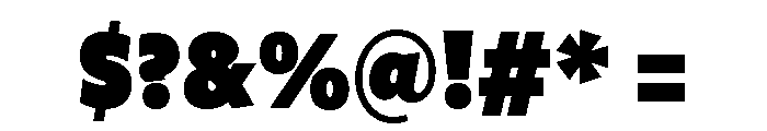 Freight Sans Compressed Ultra Black Font OTHER CHARS