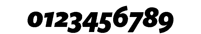 Freight Sans Condensed Black Italic Font OTHER CHARS