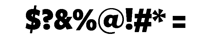 Freight Sans Condensed Black Font OTHER CHARS