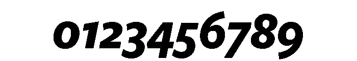 Freight Sans Condensed Bold Italic Font OTHER CHARS