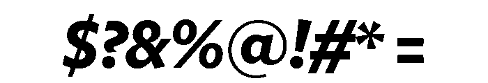 Freight Sans Condensed Bold Italic Font OTHER CHARS