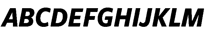 Freight Sans Condensed Bold Italic Font UPPERCASE