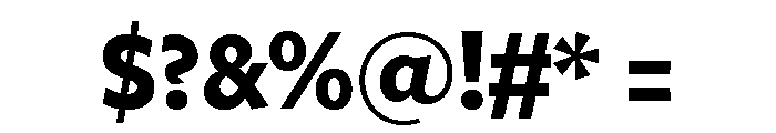 Freight Sans Condensed Bold Font OTHER CHARS