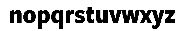 Freight Sans Condensed Bold Font LOWERCASE