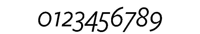 Freight Sans Condensed Book Italic Font OTHER CHARS