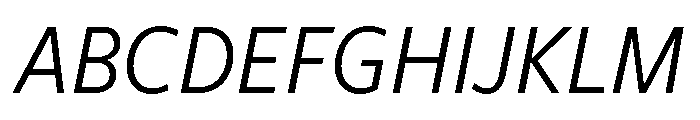 Freight Sans Condensed Book Italic Font UPPERCASE