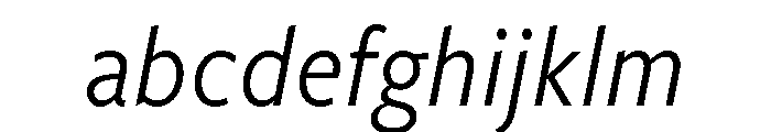 Freight Sans Condensed Book Italic FONT