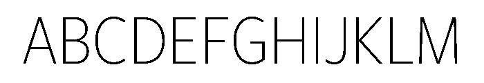 Freight Sans Condensed Extra Light Font UPPERCASE