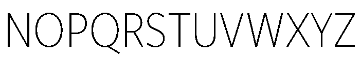 Freight Sans Condensed Extra Light Font UPPERCASE