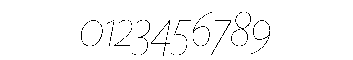 Freight Sans Condensed Hairline Italic Font OTHER CHARS