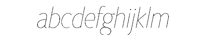 Freight Sans Condensed Hairline Italic FONT
