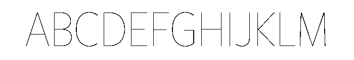 Freight Sans Condensed Hairline Font UPPERCASE