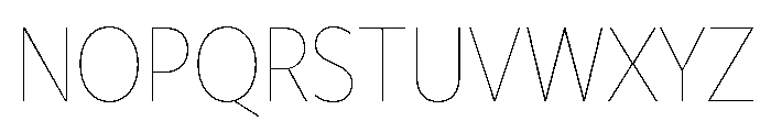 Freight Sans Condensed Hairline Font UPPERCASE