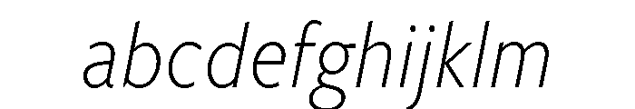 Freight Sans Condensed Light Italic FONT