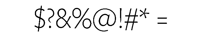Freight Sans Condensed Light Font OTHER CHARS