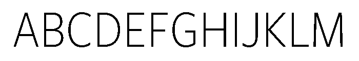 Freight Sans Condensed Light Font UPPERCASE