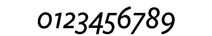 Freight Sans Condensed Medium Italic Font OTHER CHARS