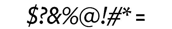 Freight Sans Condensed Medium Italic Font OTHER CHARS