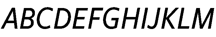 Freight Sans Condensed Medium Italic Font UPPERCASE