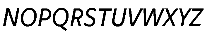 Freight Sans Condensed Medium Italic Font UPPERCASE