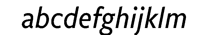 Freight Sans Condensed Medium Italic FONT