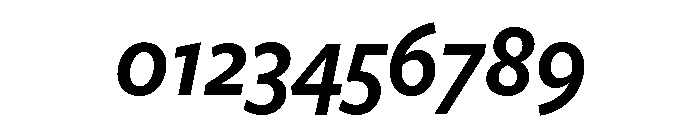 Freight Sans Condensed Semi Bold Italic Font OTHER CHARS