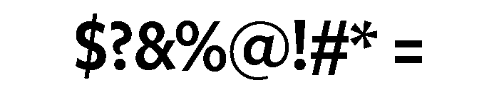 Freight Sans Condensed Semi Bold Font OTHER CHARS