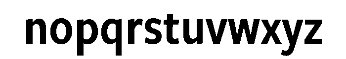 Freight Sans Condensed Semi Bold Font LOWERCASE