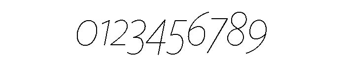 Freight Sans Condensed Thin Italic Font OTHER CHARS