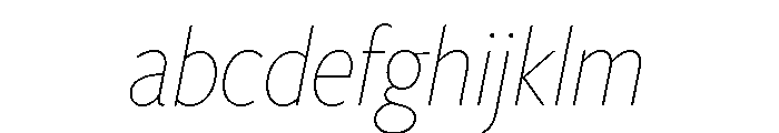 Freight Sans Condensed Thin Italic FONT