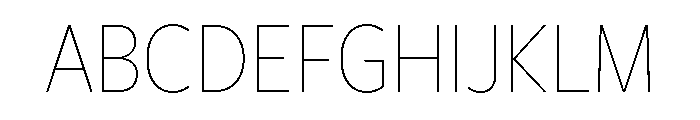 Freight Sans Condensed Thin Font UPPERCASE