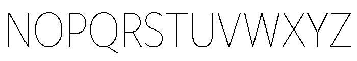 Freight Sans Condensed Thin Font UPPERCASE