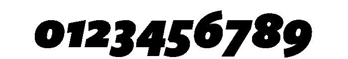 Freight Sans Condensed Ultra Black Italic Font OTHER CHARS