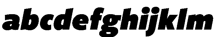 Freight Sans Condensed Ultra Black Italic FONT