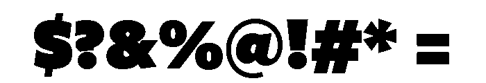 Freight Sans Condensed Ultra Black Font OTHER CHARS