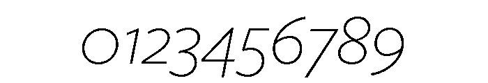 Freight Sans Extra Light Italic Font OTHER CHARS