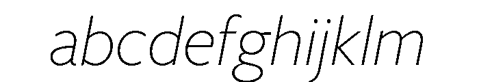 Freight Sans Extra Light Italic FONT