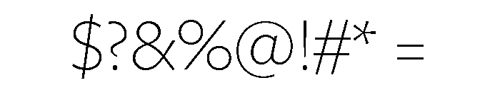 Freight Sans Extra Light Font OTHER CHARS