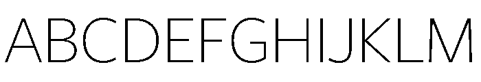 Freight Sans Extra Light Font UPPERCASE