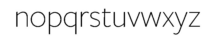 Freight Sans Extra Light Font LOWERCASE